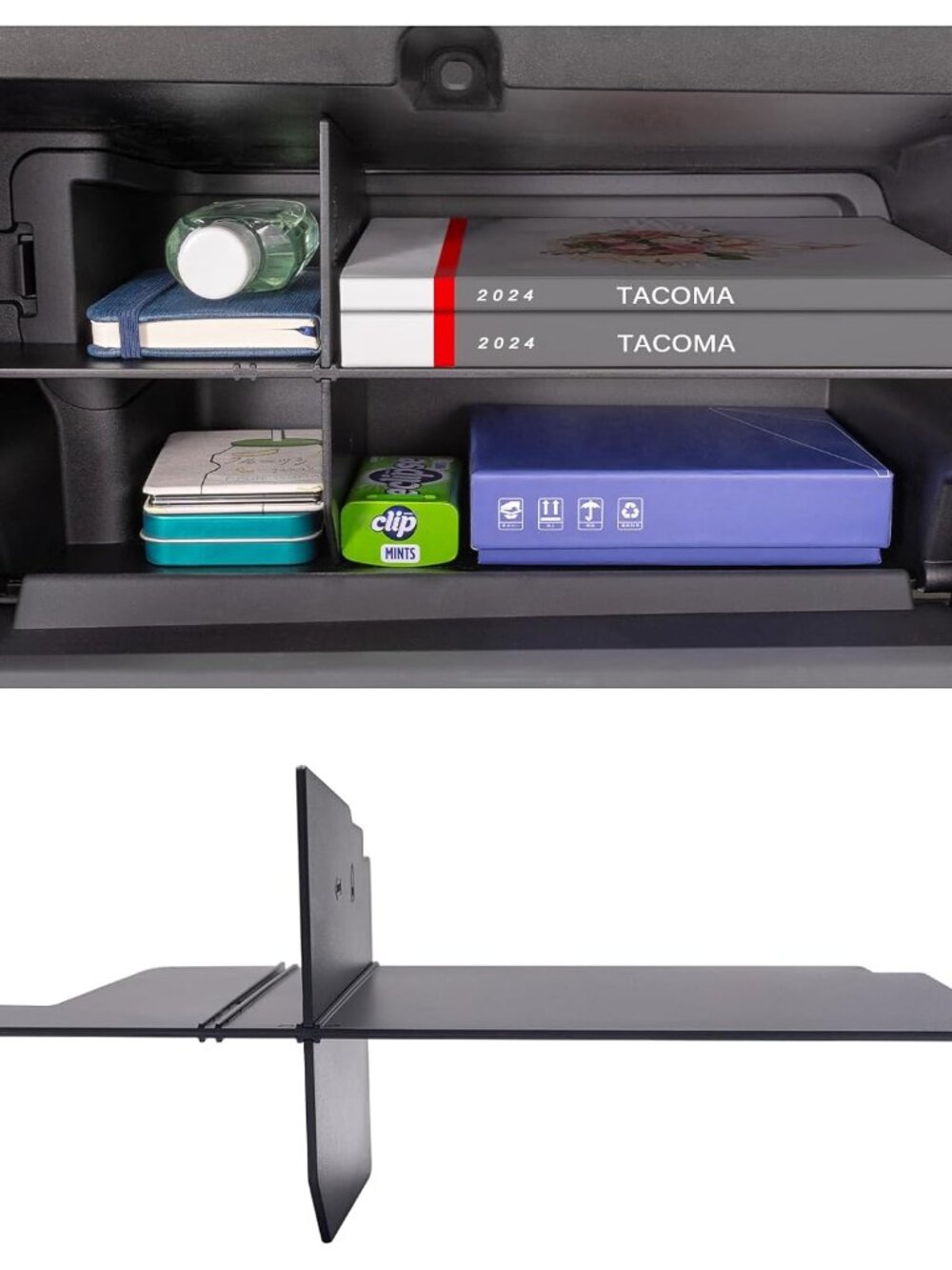 Glove Box Divider Organizer Compatible with 2024 2025 2026 Toyota Tacoma